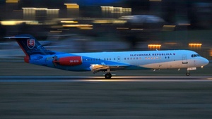 Photo of OM-BYB - Fokker 100 operated by Government of Slovakia