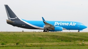 Photo of EI-AZA - Boeing 737-86N(SF) operated by Amazon Prime Air (opb ASL Airlines Ireland)