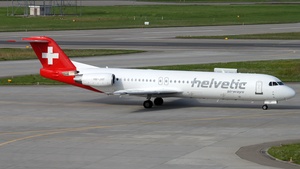 Photo of HB-JVF - Fokker 100 operated by Helvetic Airways