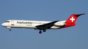 Photo of HB-JVF - Fokker 100 operated by Helvetic Airways