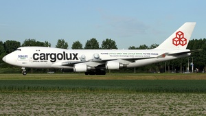 Photo of LX-ECV - Boeing 747-4HQF(ER) operated by Cargolux