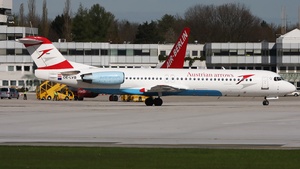 Photo of OE-LVB - Fokker 100 operated by Austrian Arrows (opb Tyrolean Airways)