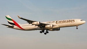 Photo of A6-ERQ - Airbus A340-313 operated by Emirates