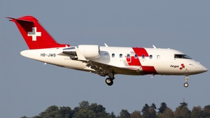 Photo of HB-JWB - Bombardier Challenger 650 operated by Rega Swiss Air-Rescue