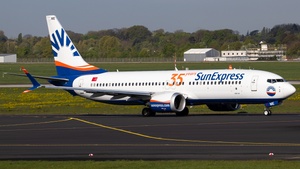 Photo of TC-SME - Boeing 737 MAX 8 operated by SunExpress