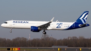 Photo of SX-NAM - Airbus A321-271NX operated by Aegean Airlines