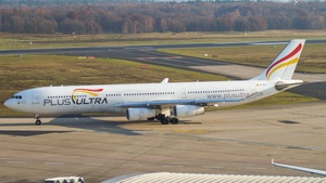 Photo of EC-MFA - Airbus A340-313 operated by Plus Ultra Líneas Aéreas