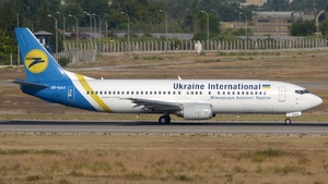 Photo of UR-GAX - Boeing 737-4Y0 operated by Ukraine International Airlines