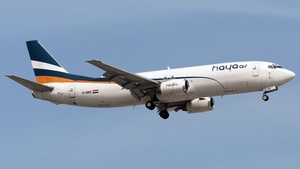 Photo of YI-BBD - Boeing 737-44P(SF) operated by Al Haya Airlines