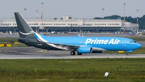 Photo of EI-AZA - Boeing 737-86N(SF) operated by Amazon Prime Air (opb ASL Airlines Ireland)