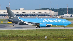 Photo of EI-AZF - Boeing 737-84P(SF) operated by Amazon Prime Air (opb ASL Airlines Ireland)