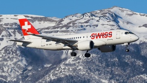 Photo of HB-JBC - Airbus A220-100 operated by Swiss International Air Lines