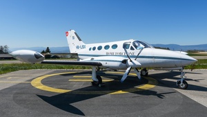 Photo of HB-LSX - Cessna 414 Chancellor operated by Private