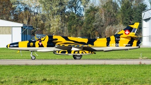 Photo of HB-RVV - Hawker Hunter T.68 operated by Fliegermuseum Altenrhein