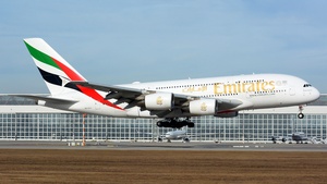 Photo of A6-EUJ - Airbus A380-861 operated by Emirates