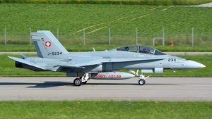 Photo of J-5234 - McDonnell Douglas F/A-18D Hornet operated by Swiss Air Force