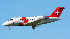 Photo of HB-JWB - Bombardier Challenger 650 operated by Rega Swiss Air-Rescue