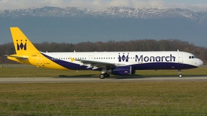 Photo of G-ZBAL - Airbus A321-231 operated by Monarch Airlines