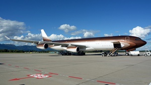 Photo of M-IABU - Airbus A340-313 operated by Klaret Aviation