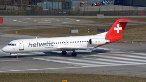 Photo of HB-JVE - Fokker 100 operated by Helvetic Airways