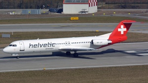 Photo of HB-JVF - Fokker 100 operated by Helvetic Airways