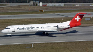 Photo of HB-JVH - Fokker 100 operated by Helvetic Airways