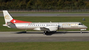 Photo of HB-IZP - Saab 2000 operated by Etihad Regional (opb Darwin Airline)