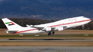 Photo of A6-YAS - Boeing 747-4F6 operated by United Arab Emirates Presidential Flight