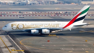 Photo of A6-EUU - Airbus A380-842 operated by Emirates