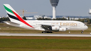 Photo of A6-EUR - Airbus A380-842 operated by Emirates