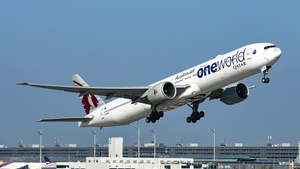 Photo of A7-BAB - Boeing 777-3DZ(ER) operated by Qatar Airways