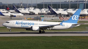 Photo of EC-OTA - Boeing 737 MAX 8 operated by Air Europa Express (opb Aeronova)