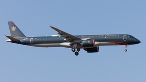 Photo of JY-REA - Embraer ERJ-195-E2 operated by Royal Jordanian Airlines