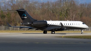 Photo of T7-ARES - Bombardier Global 6000 operated by Ares Aviation