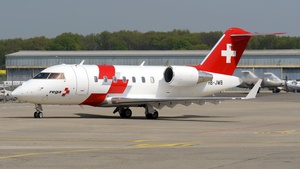 Photo of HB-JWB - Bombardier Challenger 650 operated by Rega Swiss Air-Rescue