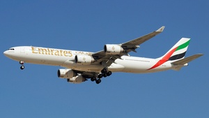 Photo of A6-ERH - Airbus A340-541 operated by Emirates