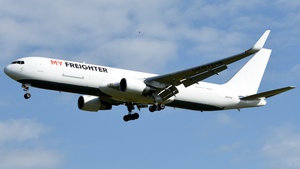 Photo of UK67018 - Boeing 767-333(ER)(BCF) operated by My Freighter