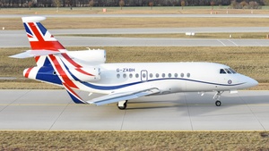 Photo of G-ZABH - Dassault Falcon 900LX operated by Royal Air Force