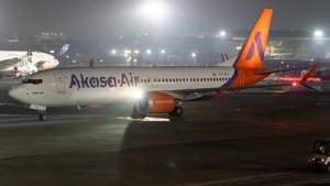 Photo of VT-YAJ - Boeing 737 MAX 8 operated by Akasa Air