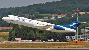 Photo of 4O-AOM - Fokker 100 operated by Montenegro Airlines