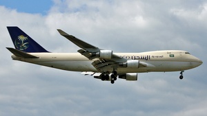 Photo of TF-AMU - Boeing 747-48EF operated by Saudi Arabian Airlines Cargo (opb Air Atlanta Icelandic)