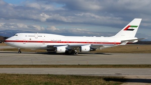 Photo of A6-YAS - Boeing 747-4F6 operated by United Arab Emirates Presidential Flight
