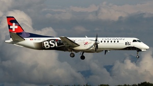 Photo of HB-IZZ - Saab 2000 operated by Darwin Airline