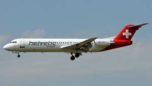 Photo of HB-JVG - Fokker 100 operated by Helvetic Airways