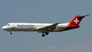 Photo of HB-JVH - Fokker 100 operated by Helvetic Airways