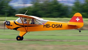 Photo of HB-OSM - Piper L-4H Grasshopper operated by FMPA Fondation pour le Maintien, du Patrimoine Aéronautique