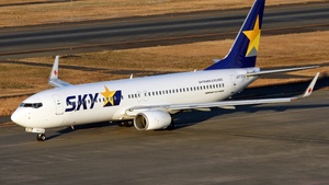 Photo of JA737U - Boeing 737-8FZ operated by Skymark Airlines