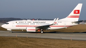 Photo of TS-IOO - Boeing 737-7H3(BBJ) operated by Government of Tunisia