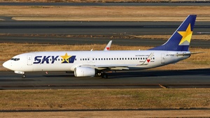 Photo of JA73NQ - Boeing 737-81D operated by Skymark Airlines