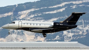 Photo of G-SUEJ - Embraer Legacy 500 operated by Saxonair Charter